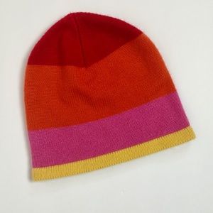 Isaac Mizrahi Cashmere Hat Beanie Color Block
